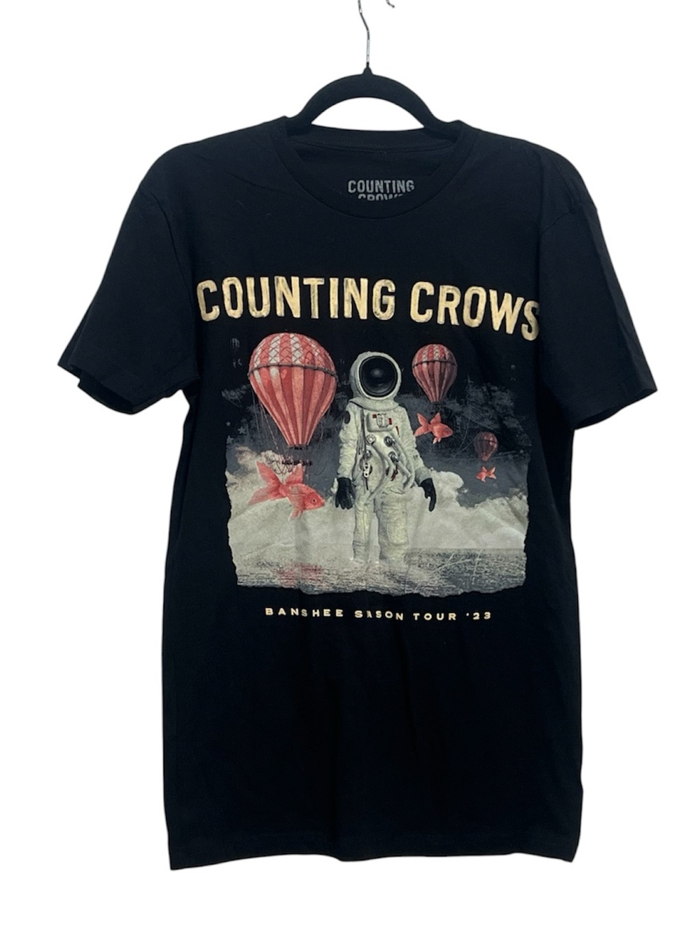 Black Graphic Counting Crows Tee - Banshee Season Tour